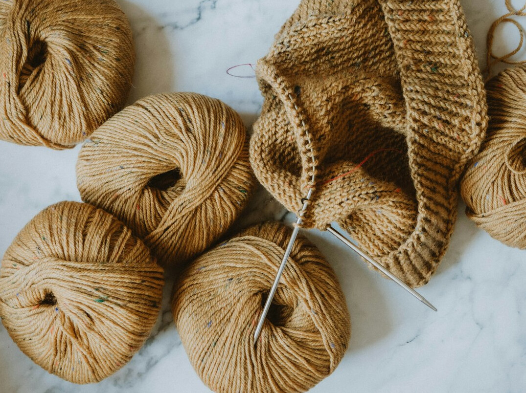 traditional knitting hobby